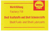 Porsche Shell Factory Fill Lubricants and Fuel Reproduction Sticker
